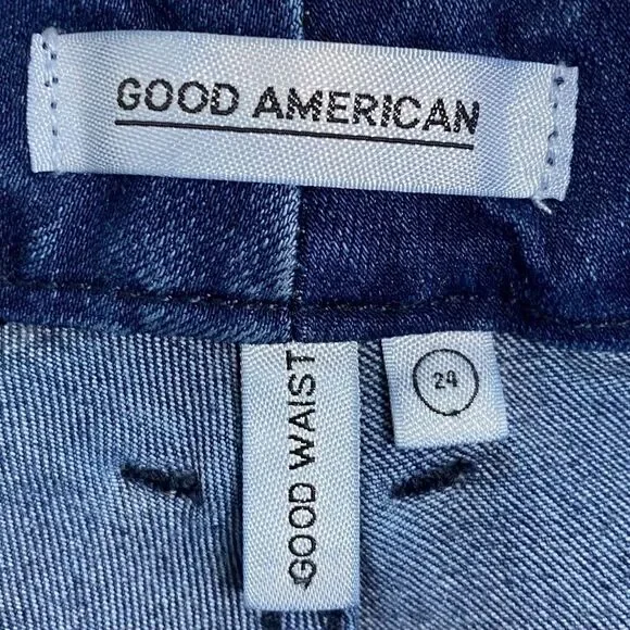 Good American | High Rise Good Waist Ankle Skinny Jeans Size 24 - Picture 11 of 12